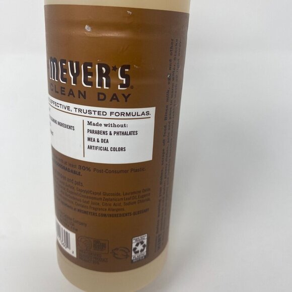 Mrs. Meyer's Clean Day 3 Dish Soap Fall Edition 16 Fl Oz Acorn Spice Scent - Picture 6 of 6